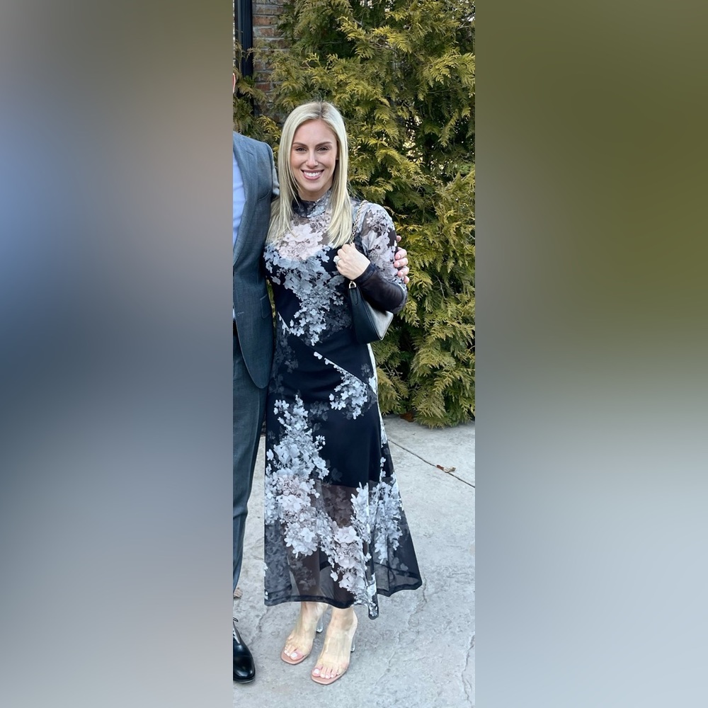 Hanna Venetia Long Sleeve Midi Dress